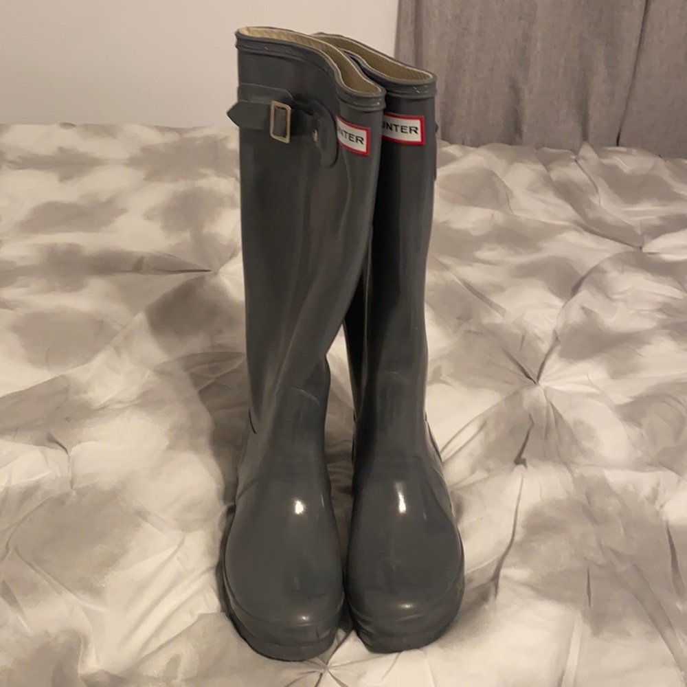 Gray Hunter Tall Boots